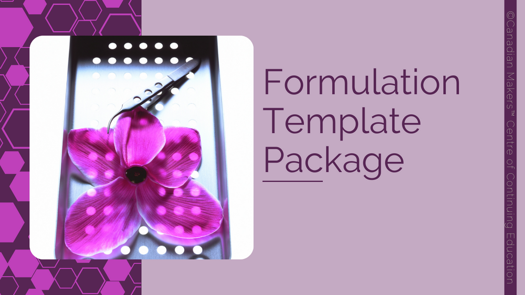 Formulation Templates